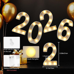 Marquee Numbers 2026 Light up Numbers for 2026 Prom Graduation Marquee Letters C
