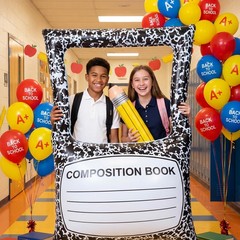 Back to Decorations Inflatable Balloons Photo Booth Props Frame 40» Composit…