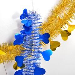 10PCS 2m Wedding Garland Colorful Ribbons Shiny Birthday Party Room Wall Decors