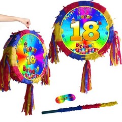 Personalised Piñata party theme happy birthday name number character cartoon UK