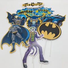Batman Giant 5pc Scene Setter Kit W/9 Photo Props 30inch Balloon And Party Game