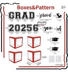Graduation Decorations 2026 107 Pcs Balloons Light Boxes Set