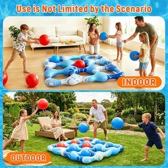 Inflatable Tic Tac Toe Pool Toys, Fun Swimming Pool Game, Floating Water Toy …
