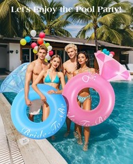 Pool Floats, Inflatable Diamond Ring Pool Float, Large Engagement Ring Floati…