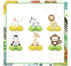 Wild One Birthday Party Decor – 19 Pieces. Animals And Streamers