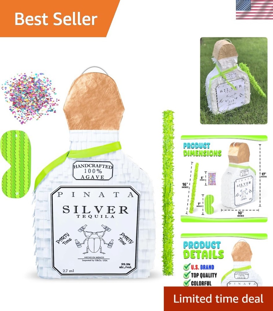 Durable Tequila Bottle Piñata – Ideal for Anniversaries & Birthday Fun!