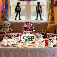 50Pcs Stranger Season 5 Things Party Supplies for Kids, Birthday Decorations Set