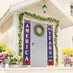 250th Anniversary USA Decorations Outdoor Patriotic Banner Set for Home