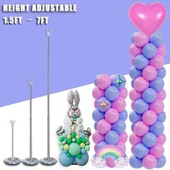 Balloon Columns Stand 7 Feet Telescoping Balloon Arches Stands with Set of 4