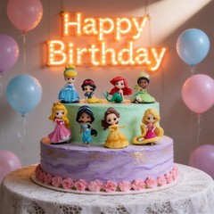 8 Pcs Princesses Figures Set, Figurines Table Decorations Party Decorations C…