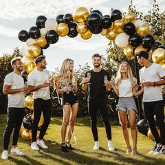 🔥150pcs Metallic Gold Balloon Arch Kit,Party,Graduation,Wedding,B-Day,Holiday🔥