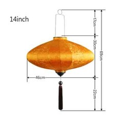 Retro Chinese Lantern Waterproof Cloth Party Festival Outdoor Decor Lantern