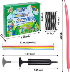 Long Balloons with Pump, Latex Twisting Balloons animal kit, Birthday Gifts …