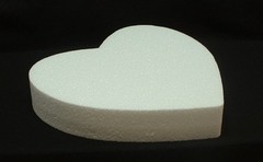 10 pc. EPS styro-foam HEARTS 10″X2″ White Craft Floral Wedding Party Valentine