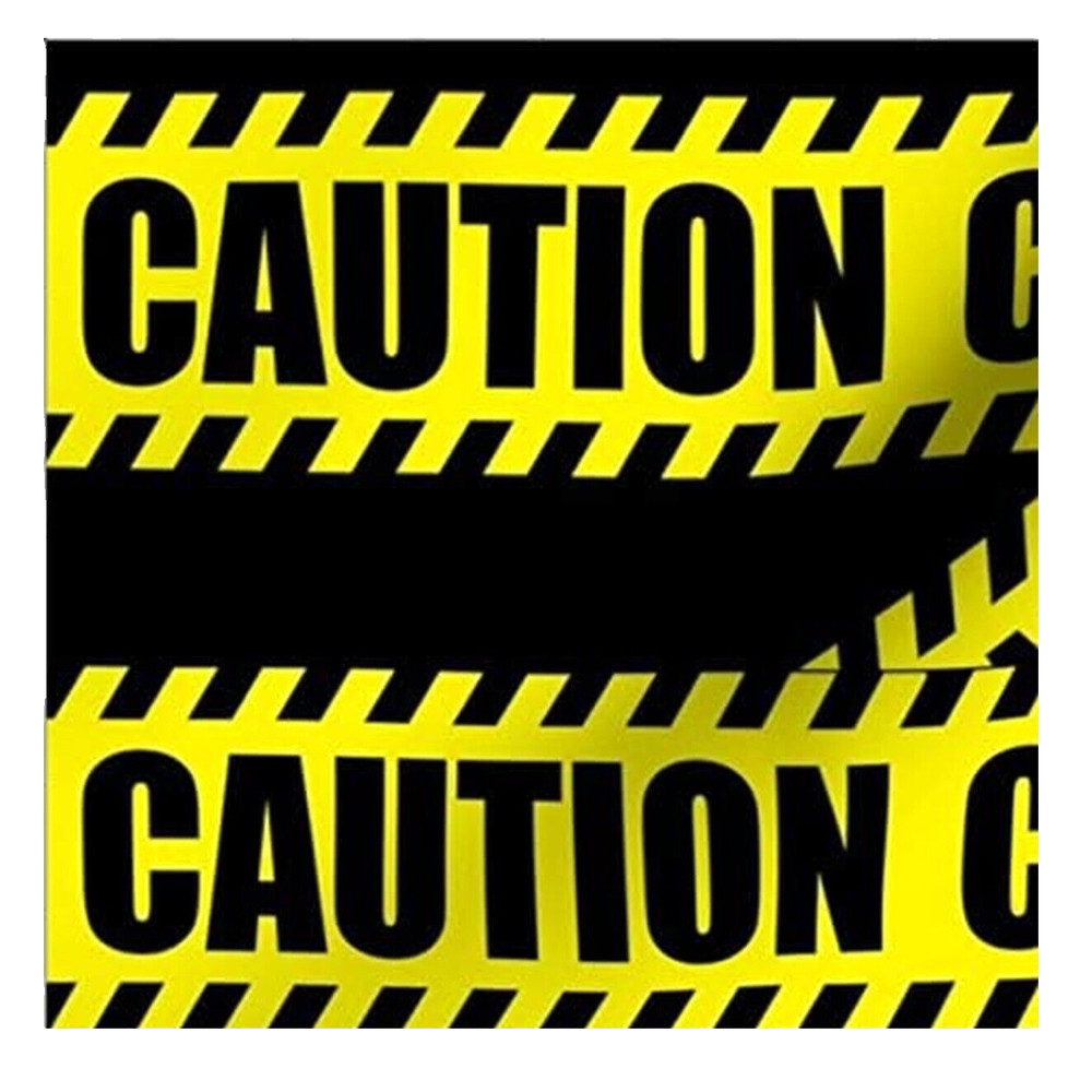 Zombie Prop Building-CAUTION-Barricade Fright Tape-Costume Party Decoration-30ft