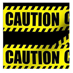 Zombie Prop Building-CAUTION-Barricade Fright Tape-Costume Party Decoration-30ft