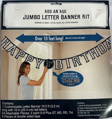 Happy Birthday Banner Customizable Jumbo Add Any Age Kit 18th 21st 30th 40th etc