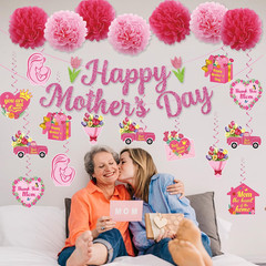 Mother Day Party Decorations, 41Pcs Mothers Day Decorations for Office Include H