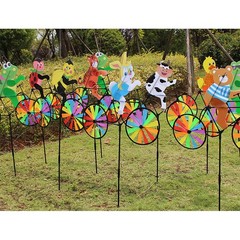 Plastic+Cloth Material Vibrant Colors 50x90cm Size Includes 1 Windmill
