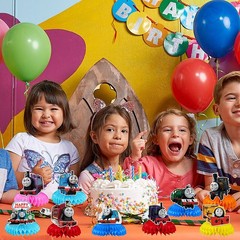 Thomas Train Honeycomb Centerpieces 3D Table Decorations Party Supplies