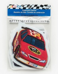 NASCAR Red Race Car Celebration Banner 10.3ft Hallmark Party Decor