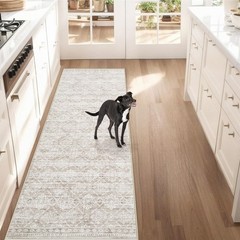 Runner Rug 2×5 Boho Geometric Area Rugs: Small Washable Kitchen Entryway Rug,…