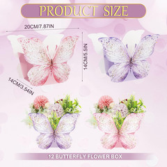 12 Pcs Butterfly Centerpieces for Tables Butterfly Party Favor