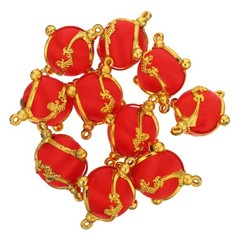 10Pcs Reusable Mini Red Lantern Hanging Ornaments for Spring Festival DIY Craft
