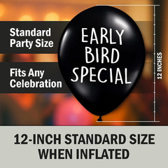Funny Abusive Balloons | Fun Decoration for Adult Birthday Party | 8 Pack with D