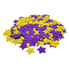 Purple and Gold Foil Confetti, Star Foil Glitter Table Confetti, Sparkling for W