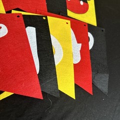Mickey Mouse Hanging Decoration Birthday Party Kids Paper Yellow Red Black
