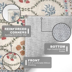 KILOCOCO 2×6 Moroccan Runner Rug, Ivory Super Soft Washable Hallway Entryway …