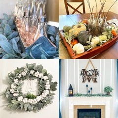 6.2ft Artificial Lambs Ear Greenery Vine Flocked Lambs Ear Garland Soft Faux