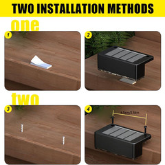 12 Pcs Solar Wall Fence Lights Outdoor Garden Deck Stair RGB Color Changing Lamp