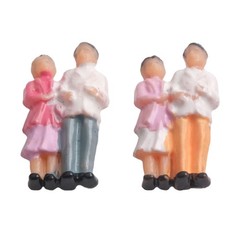 25 Pack Figures People 1:87 Scale Model Railway Passengers Accessories