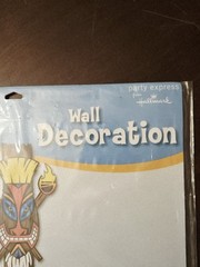 It’s Tiki Time 3-Panel Unfolder Wall Decoration by Hallmark, 3¼ Ft Tall Unfolded