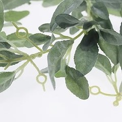 6.2ft Artificial Lambs Ear Greenery Vine Flocked Lambs Ear Garland Soft Faux