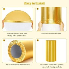 Stretchable Spandex Cylinder Pedestal Covers Party Decoration Events Display New