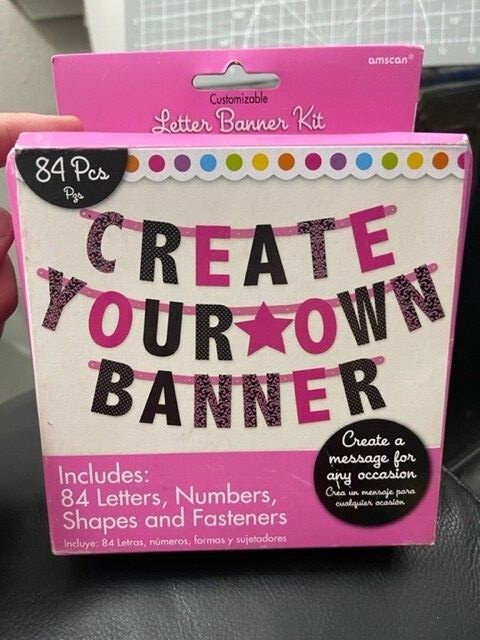 FABULOUS CELEBRATION CUSTOMIZABLE LETTER BANNER KIT ~Birthday Party Supplies