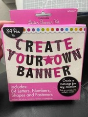 FABULOUS CELEBRATION CUSTOMIZABLE LETTER BANNER KIT ~Birthday Party Supplies