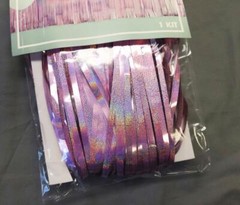 Spritz Backdrop Foil Curtain PINK 6′ L Party Decoration Fringe Metallic 3 Count