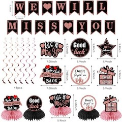 Rose Gold Farewell Party Decorations Kit for Women – Rose Gold
