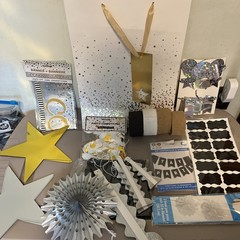*Bulk* Congratulations Black, White And Gold Party Decorations 25+items