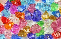 Pirate Jewels and Gems Ice Rocks, 50 pieces Assorted Colors 3.5 oz.