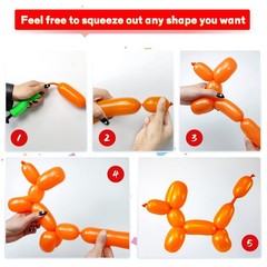 Long Twisting Balloons 260 Latex Modeling Skinny Animals 100pcs Party Decoration