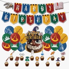 Magical Wizard Birthday Party Decorations Supplies Includes Happy Birthday Ba…
