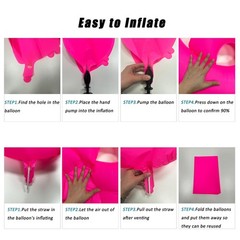 40 inch Pink Birthday Number 1 Balloons Fluorescent Pink Balloon, Helium Foil…