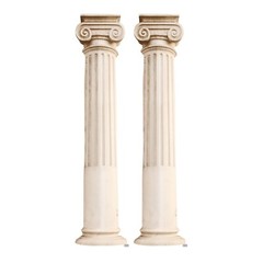 Julius Caesar with 2 Roman Pillars Cardboard Cutout Set of 3 Standees