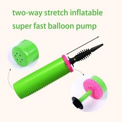 Balloon Pump Hand Two-Way Dual Action inflate 2Pack and Balloon Tying Tool in On