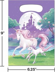 Creative Converting Unicorn Fantasy Favor Bags, 8 ct